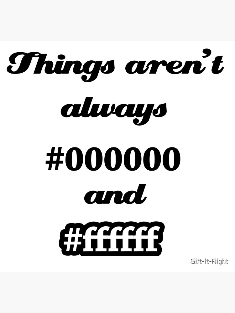 Things Aren't Always Right