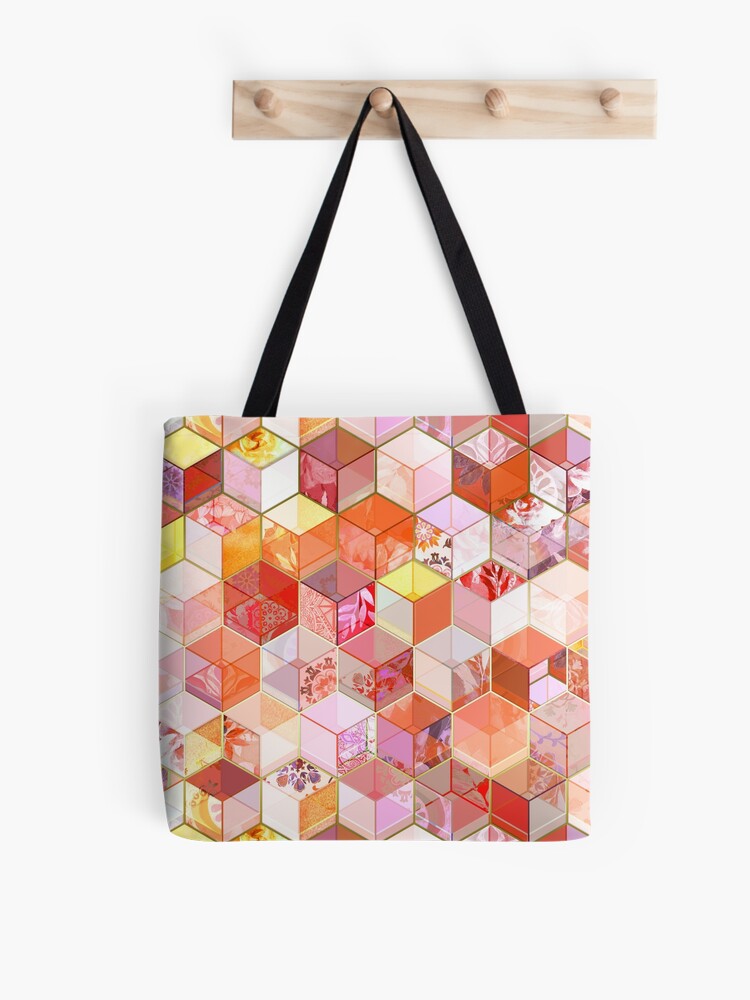 Kaleidoscope Gift Bag & Tag With Gold Foil