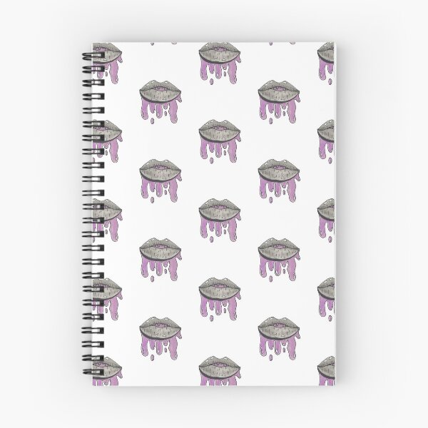 Item preview, dripping lips purple drawing sketch sticker  designed and sold by mw2004.