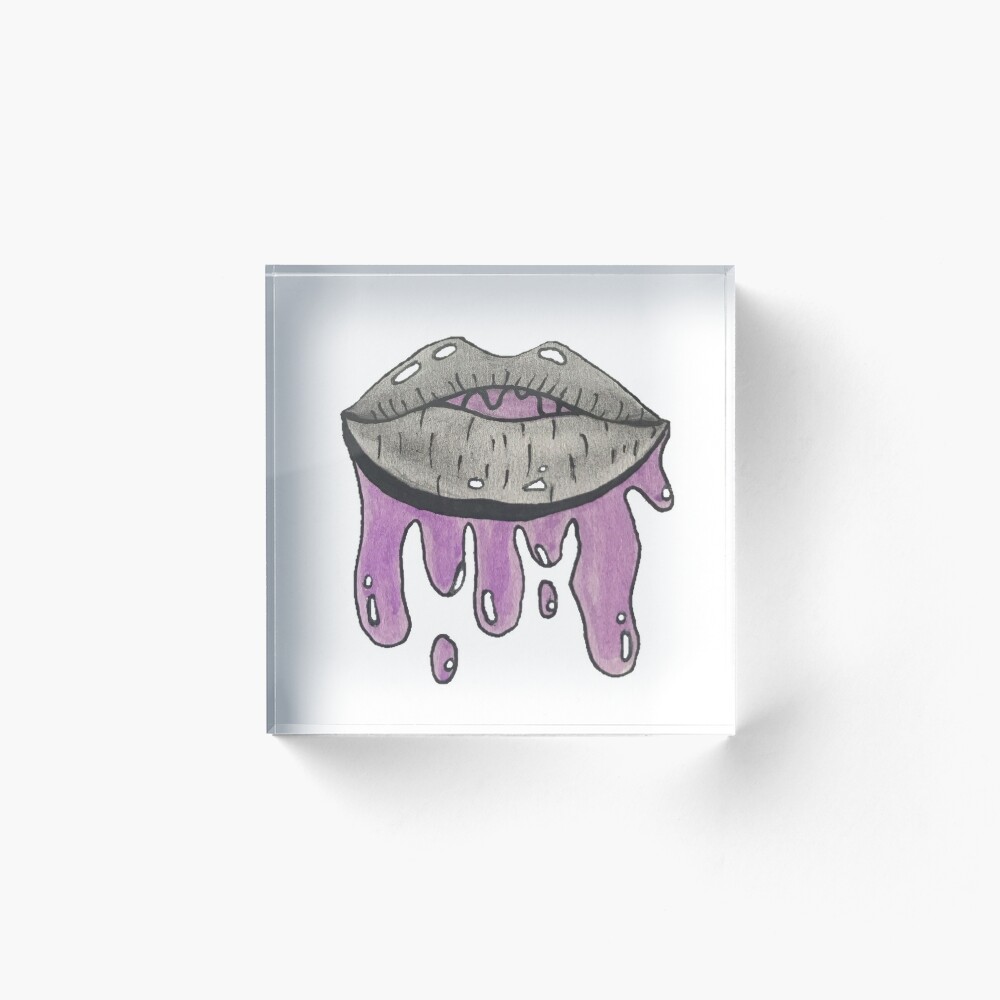 dripping love heart pink drawing sketch sticker Poster for Sale by mw2004