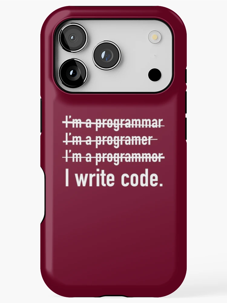 Thumbnail 1 of 4, iPhone Case, I Write Code. designed and sold by AmazingVision.