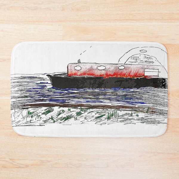 Item preview, Narrowboat under bridge  designed and sold by designbywhacky.
