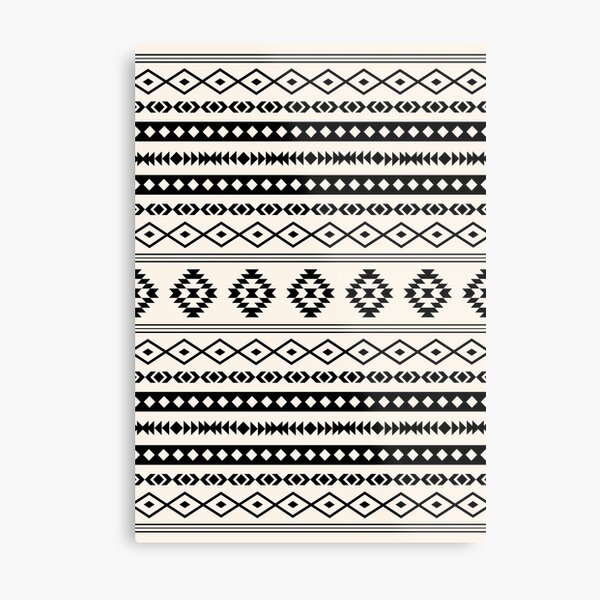 Zentangle Aztec Tumblr Design Metallbild Von Holliesapparel Redbubble