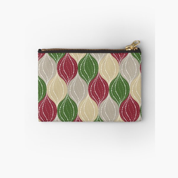Item preview, Christmas bauble ornamental ogee pattern in green and red designed and sold by HannaPaulina.
