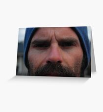 Blue Hat Greeting Card
