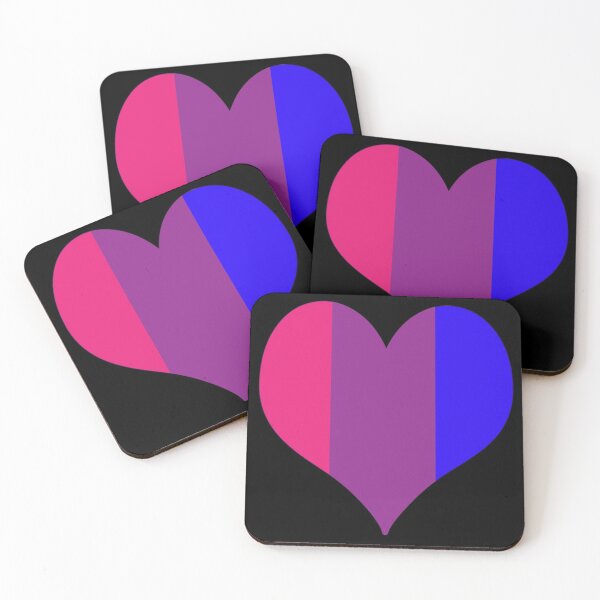 Item preview, Bi Pride Striped Heart designed and sold by Infuriating.