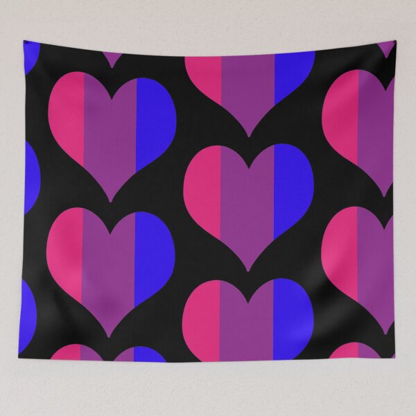 Item preview, Bi Pride Striped Heart designed and sold by Infuriating.