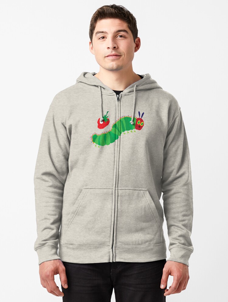 caterpillar zipper hoodie