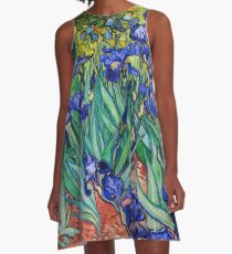 Irises by Vincent van Gogh A-Line Dress
