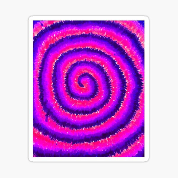 purple pink tie dye Sticker