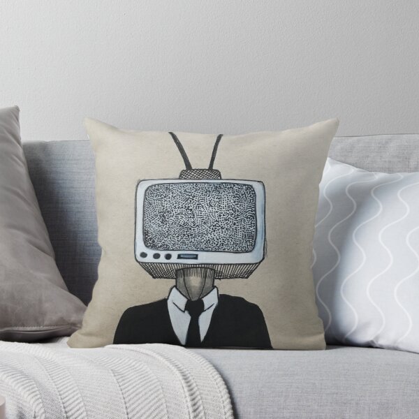 Item preview, tv head on man in a suit designed and sold by Katie Wallen.