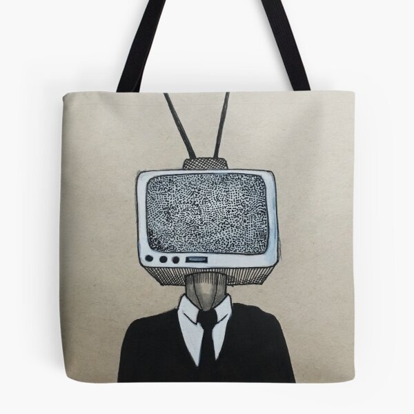 Item preview, tv head on man in a suit designed and sold by Katie Wallen.