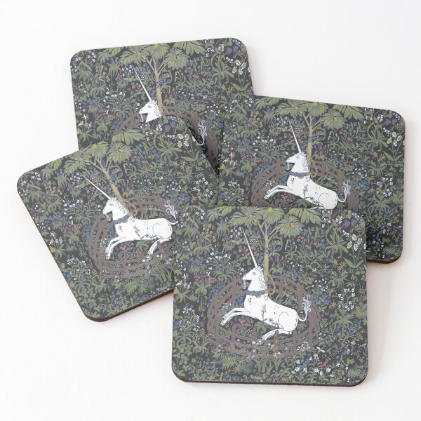 Unicorn in captivity Coasters (Set of 4)