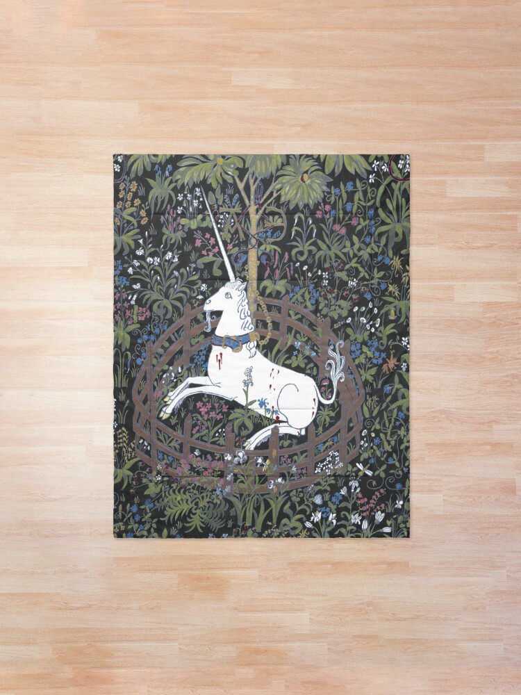 Unicorn In Captivity Comforter By Portinart Redbubble