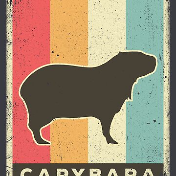 Vorschaubild zum Design Capybara Lover Classic Vintage Retro Animal Poster von Serghei Ursu
