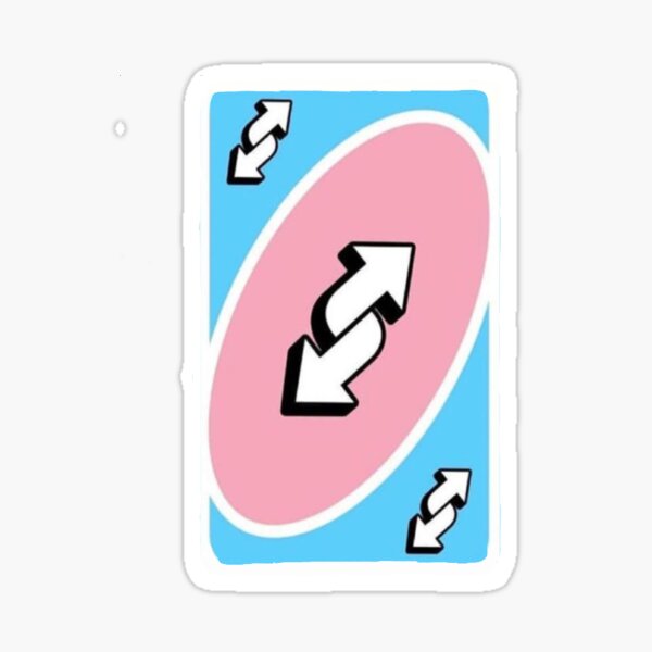 rainbow uno reverse card Sticker for Sale by mikaylabianchin