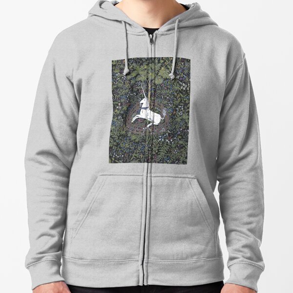 Unicorn in captivity Zipped Hoodie