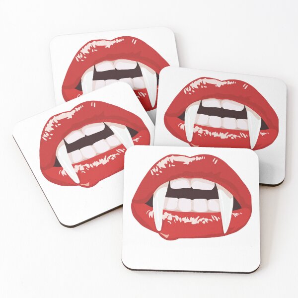 Item preview, vampire teeth bite me vampire lips designed and sold by Miftees.