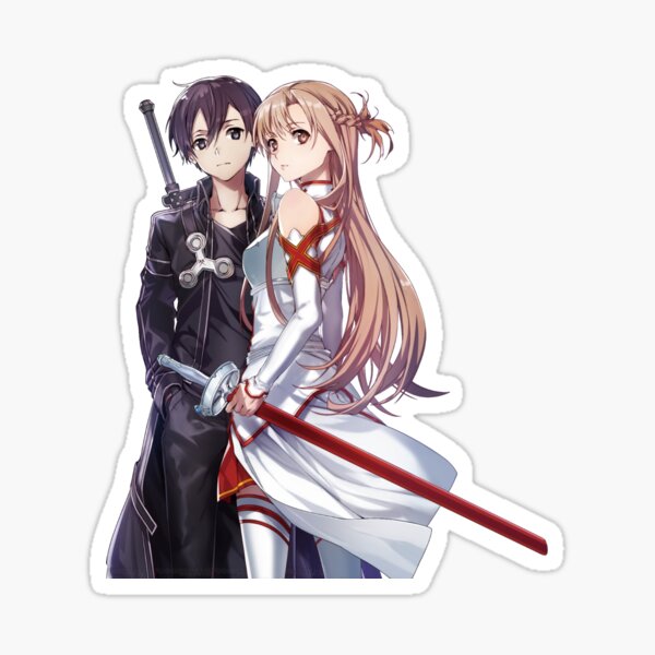 Asuna and Kirito of Aincrad Sticker