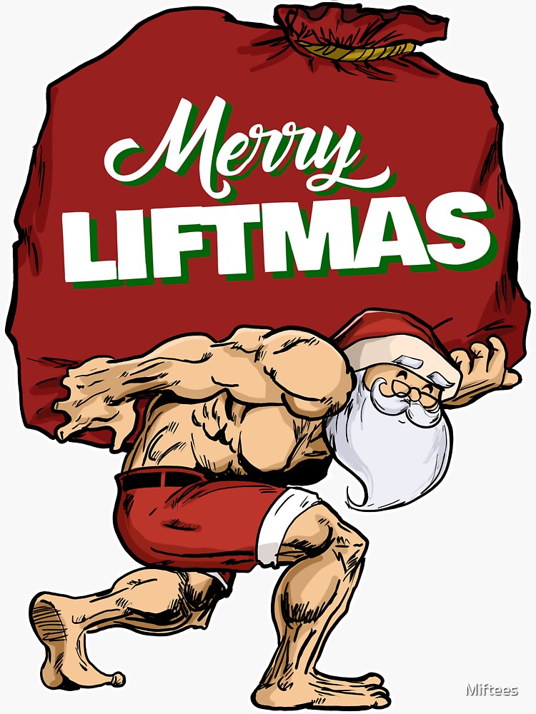 Merry Liftmas Ugly Christmas Gym Workout Gift Mens 3 - Funny