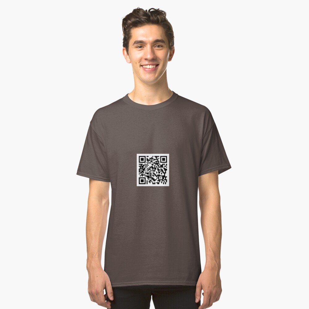 rick roll qr code shirt roblox