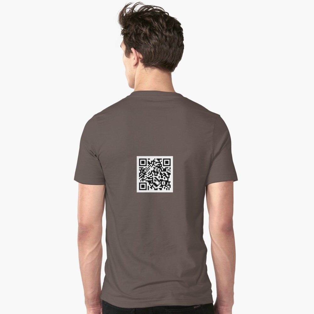 Rick Roll Qr Code T Shirt By Owowowowowo Redbubble - rick roll qr code shirt roblox