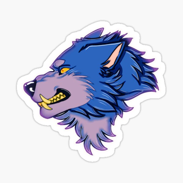 "aesthetic wolf" Sticker by spacedoutstudio Redbubble