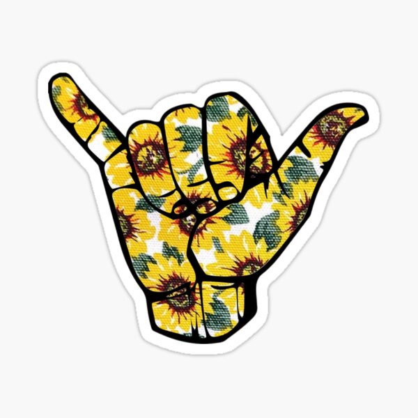 Item preview, Sunflower Shaka Hand  designed and sold by samantha brachman.