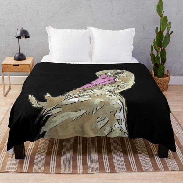 Item preview, White Stork With Incredulous Expression Black Outline Art designed and sold by taiche.