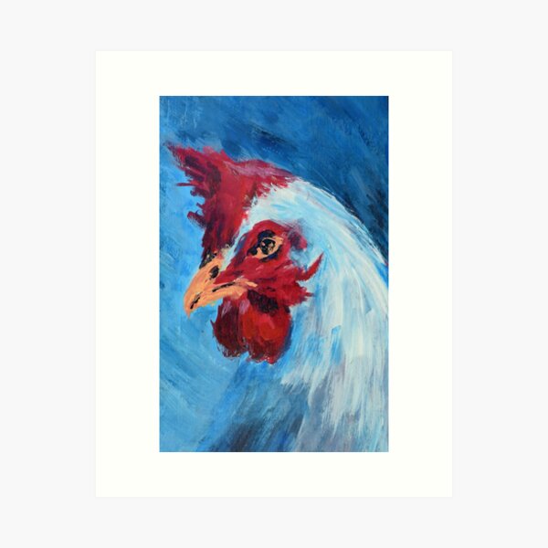 Hen portrait Art Print