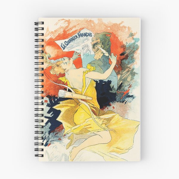 Item preview, Le Courrier Francais by French Lithographer Jules Cheret 1896 Maitres De L' Affiche Wall Art designed and sold by retroposters.