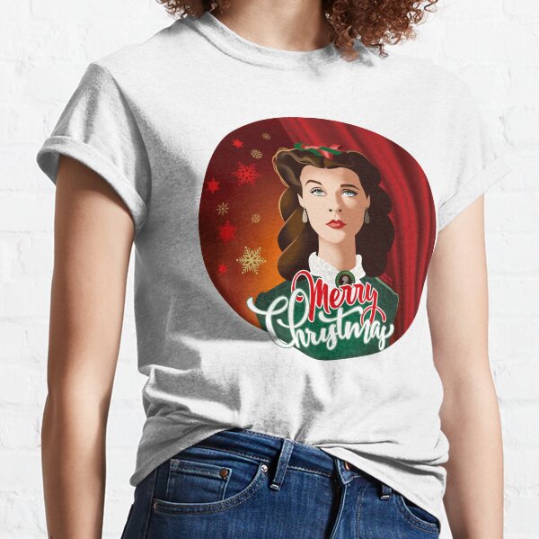 Merry Scarlett Christmas Camiseta clásica