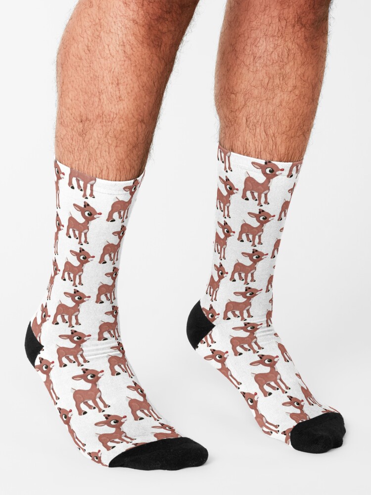 Discover Classic Rudolph © GraphicLoveShop | Socks