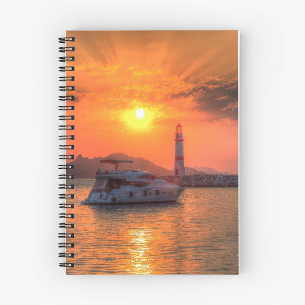 Item preview, Lighthouse And Yacht Sunset designed and sold by Londonimages.