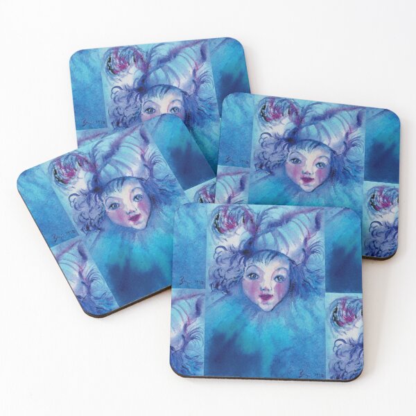 Item preview, BLUE CLOWN Watercolor Collection designed and sold by BulganLumini.