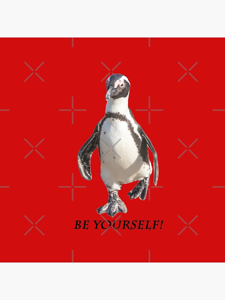 Thumbnail 2 von 2, Stofftasche, Kleines Geschenk unter 25 cooler Pinguin be yourself Geschenkidee designt und verkauft von Igelchen.