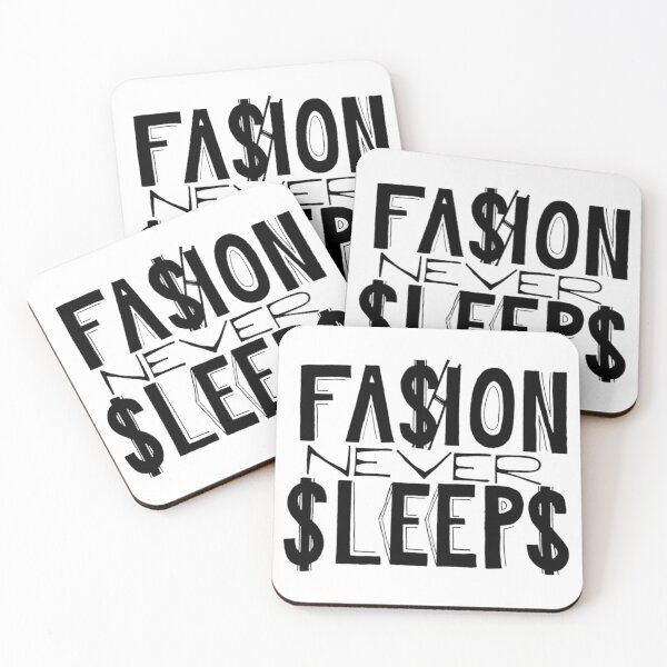 Item preview, Fashion Never Sleeps word print designed and sold by Gigilorient.