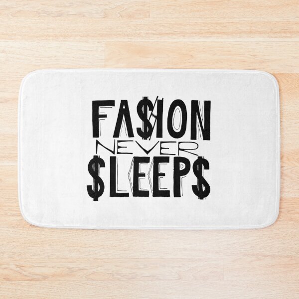 Item preview, Fashion Never Sleeps word print designed and sold by Gigilorient.