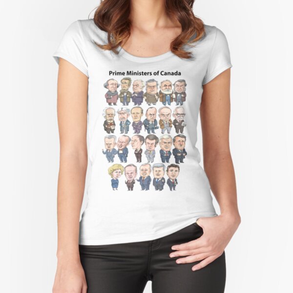Prime Ministers of Canada Fitted Scoop T-Shirt