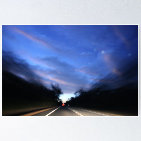 Item preview, Highway sunset to night driving designed and sold by BelleRubies.