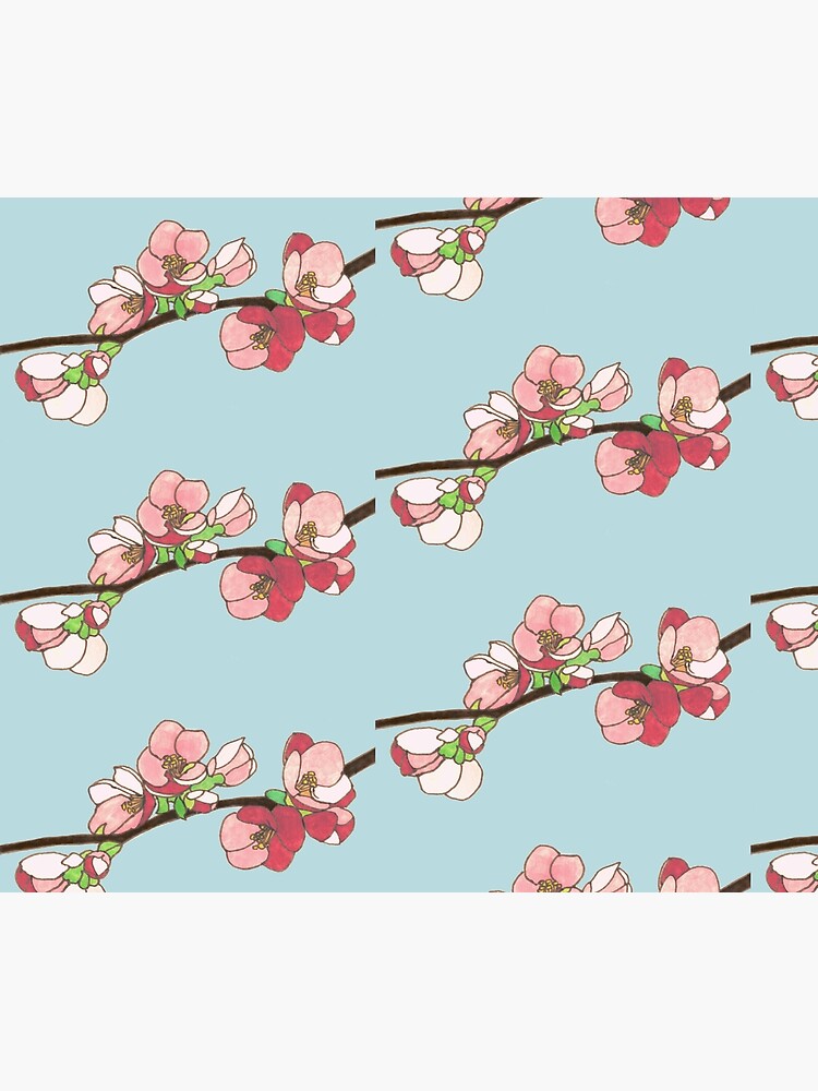 Pink on Blue Blossoms by ErinNicholls