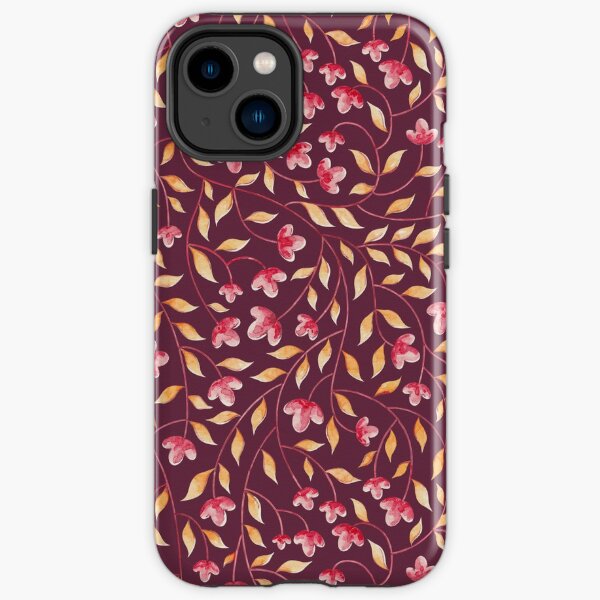 Botanical: Maroon Vine iPhone Tough Case