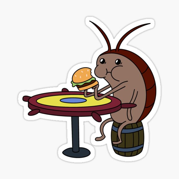 Cockroach Meme Stickers Redbubble - roblox cockroach decal