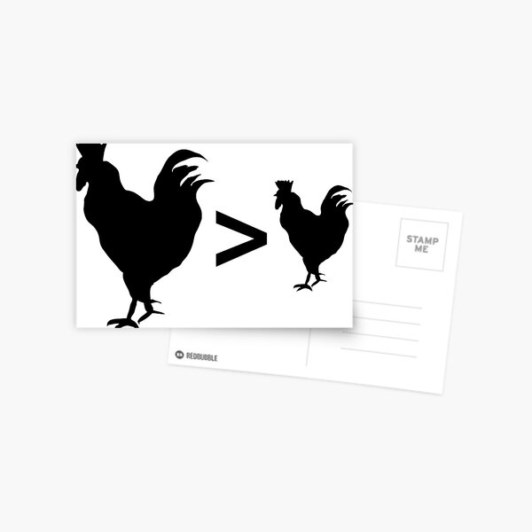 Big Cock es más grande que Small Cock Postal
