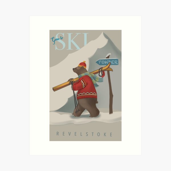 Artikel-Vorschau von Ski Bär Abbildung, designt und verkauft von SFDesignstudio.