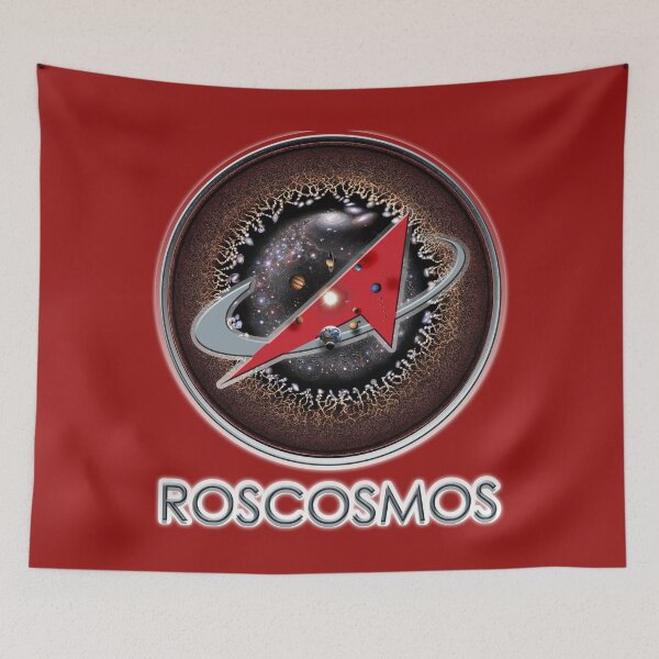 Item preview, ROSCOSMOS Logo Universe Background! designed and sold by Pablo Carlos Budassi.