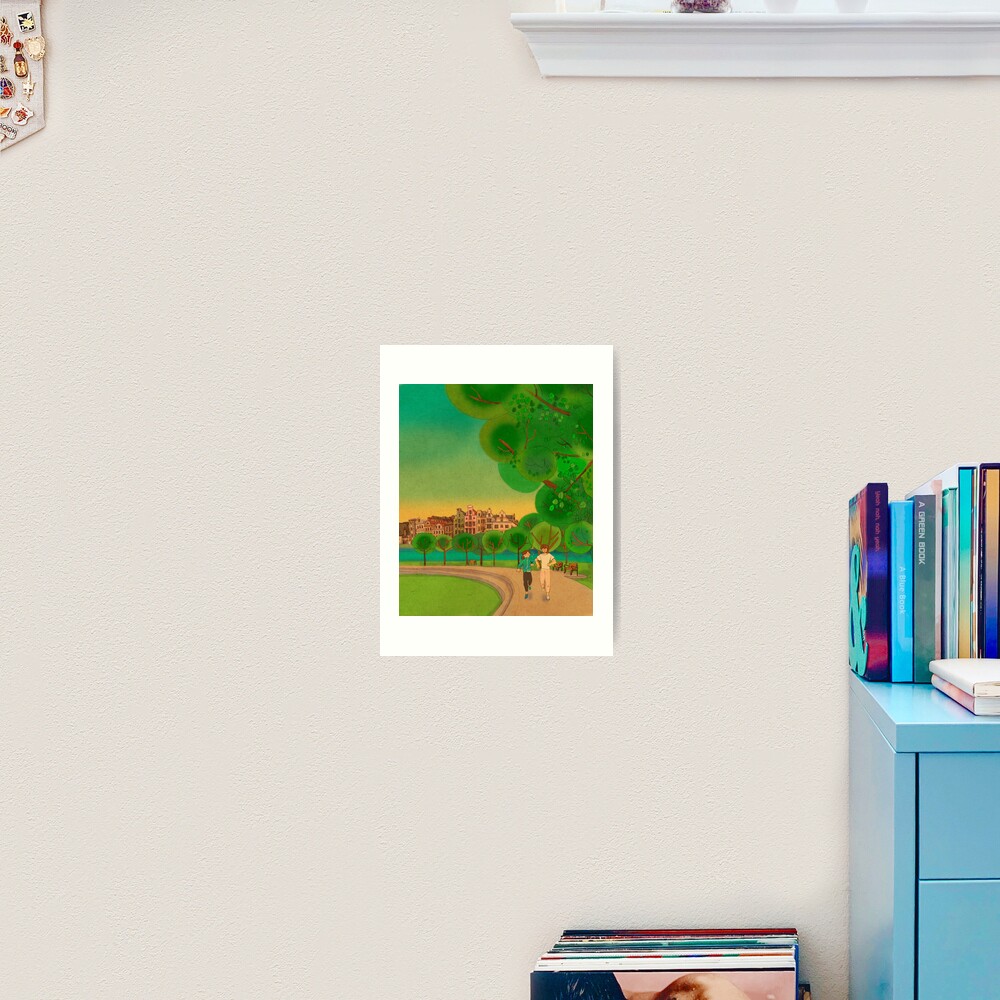 Jogging together Art Print