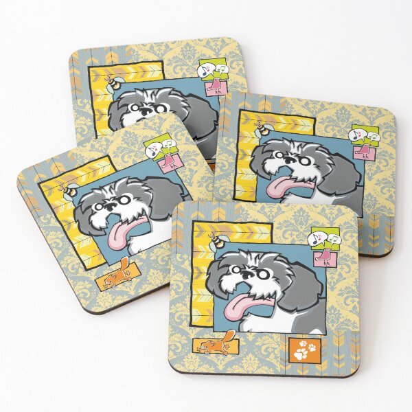 Item preview, Shih Tzu - Grey and White (Collage) designed and sold by TheChicken.
