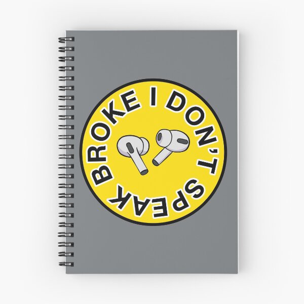 Item preview, AirPods Pro - I Don’t Speak Broke - Yellow designed and sold by MOREDANKMEMES.