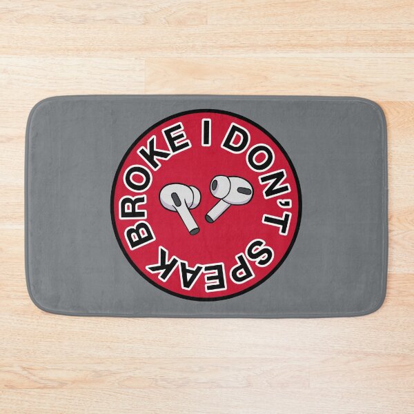 Item preview, AirPods Pro - I Don’t Speak Broke - Red designed and sold by MOREDANKMEMES.